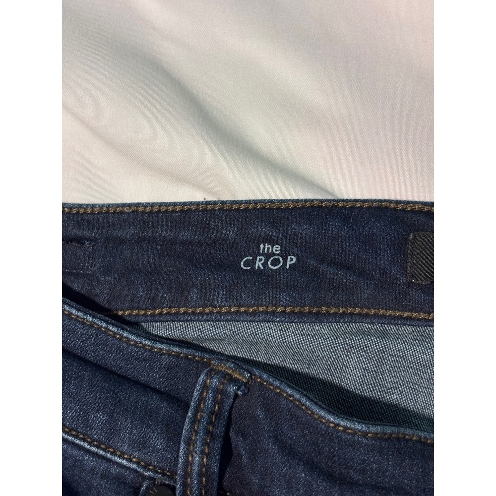 Liverpool Los Angeles The Crop Jeans Petite 12/31 Indigo Dark Wash Cuffed Denim - Picture 6 of 7